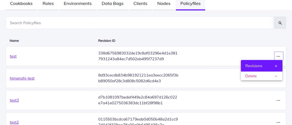 Delete Policyfiles